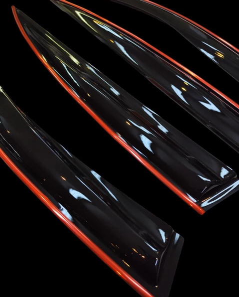 Honda Jazz Kırmızı Kromlu Cam Rüzgarlığı 2020 Ve Üzeri - Resim 7