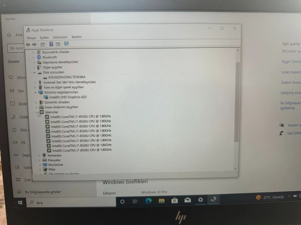 HP 2FA70AV 840 G5  14'' FHD i7-8550U 8GB 256GB SSD W10P 2.EL YENİLENMİŞ 1 YIL GARANTİLİ - 5
