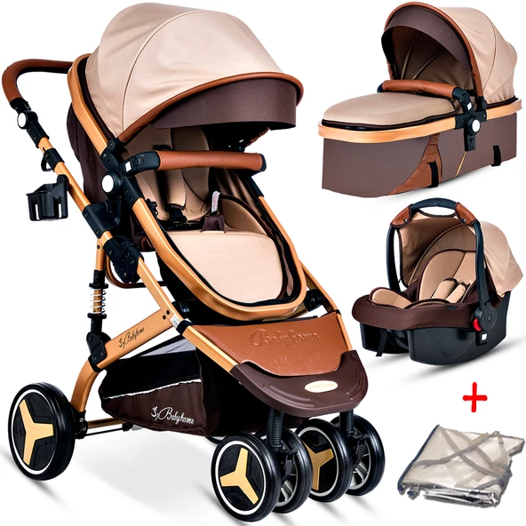 Baby Home Bh-945 Paris Amortisörlü Travel Sistem Bebek Arabası - 3