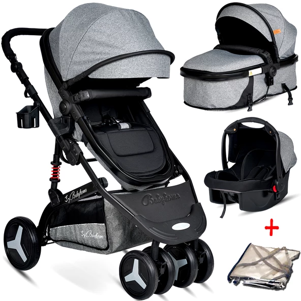Baby Home Bh-945 Paris Amortisörlü Travel Sistem Bebek Arabası - 4