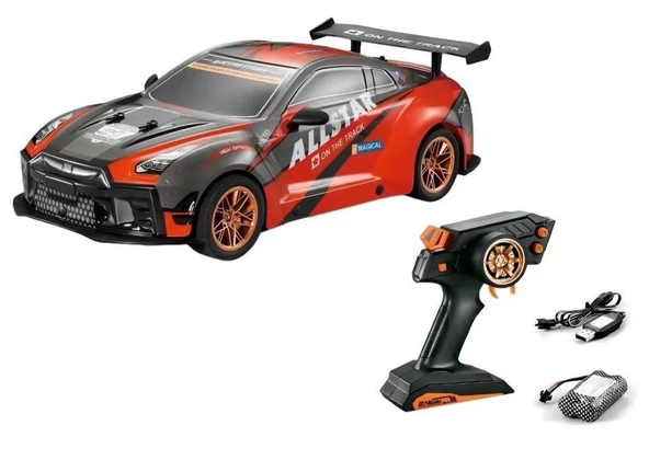 Full Fonksiyon Uzaktan Kumandalı Drift Özellikli 4x2 Araba 46 Cm 1.10 Ölçekli Işıklı Hızlı Araba Kırmızı - 2