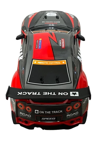 Full Fonksiyon Uzaktan Kumandalı Drift Özellikli 4x2 Araba 46 Cm 1.10 Ölçekli Işıklı Hızlı Araba Kırmızı - 6