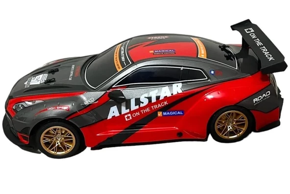 Full Fonksiyon Uzaktan Kumandalı Drift Özellikli 4x2 Araba 46 Cm 1.10 Ölçekli Işıklı Hızlı Araba Kırmızı - 5