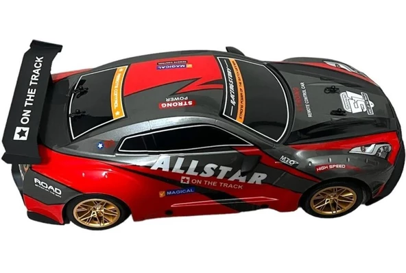 Full Fonksiyon Uzaktan Kumandalı Drift Özellikli 4x2 Araba 46 Cm 1.10 Ölçekli Işıklı Hızlı Araba Kırmızı - 7