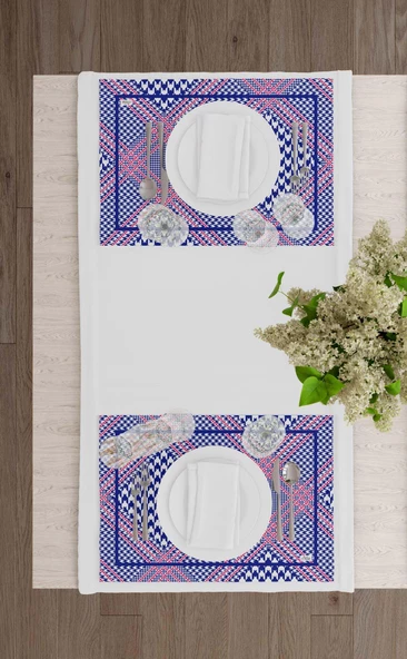 The Mis Ekose -1 Amerikan Servis 6 Lı Set - 50 x 35 Cm TXT0213 - 2