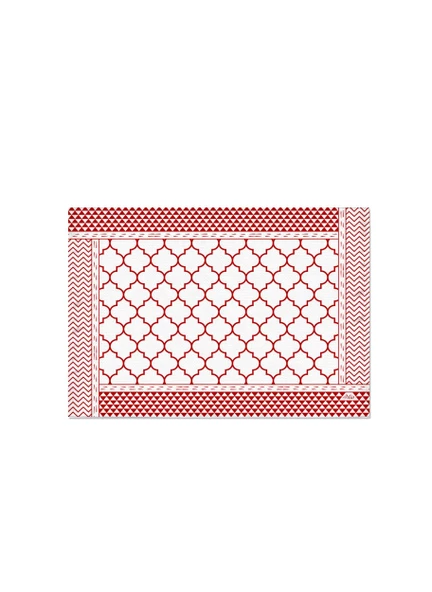 The Mia Geometric -2 Amerikan Servis 6 Lı Set - 50 x 35 Cm TXT0227