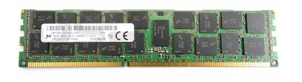 MT36KSF2G72PZ-1G6P1KG Micron 16GB RDIMM 240-Pin 1.35v 1600MHZ DDR3L-1600/PC3L-12800 CL11 SERVER RAM BELLEK