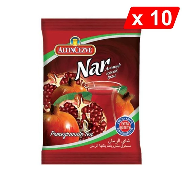 Altıncezve Nar Aromalı İçecek Tozu 250 Gr - 10lu PAKET