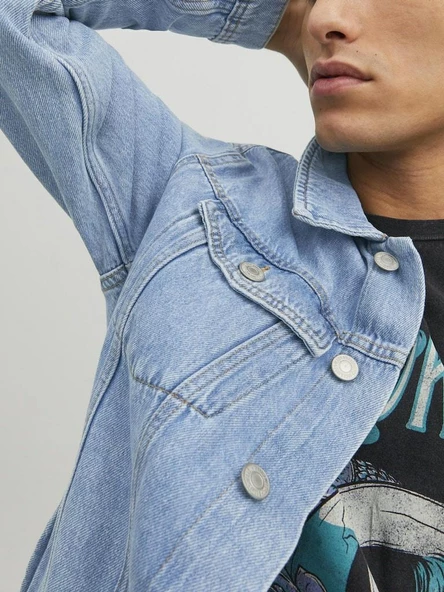 Jack Jones Erkek Jean Ceket 12223612 - 5