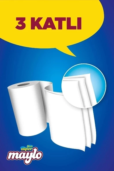 Maylo 3 Katlı Kağıt Havlu 4 x 12'li - Resim 2