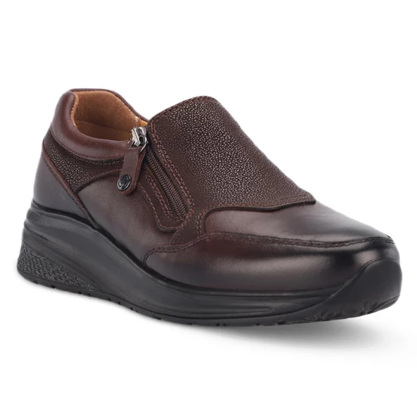 FORELLİ MELDA ORTOPEDİK DERİ GÜNLÜK KADIN AYAKKABI - 2