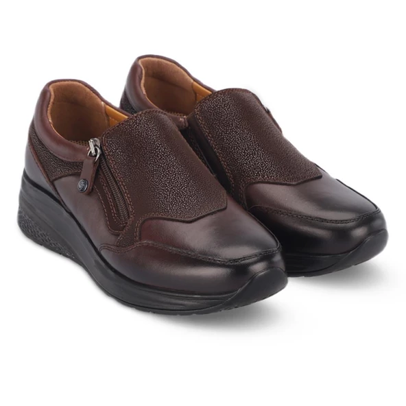 FORELLİ MELDA ORTOPEDİK DERİ GÜNLÜK KADIN AYAKKABI - 9