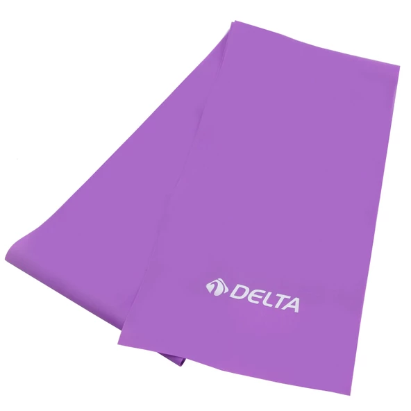 Delta Pilates Bandı Orta Sert 150 x 15 Cm Egzersiz Direnç Lastiği (Uç Kısmı Açık)