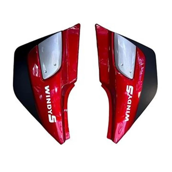 Kanunı Windy S Yan Kapak Takımı Kırmızı-Mavi-Siyah - 2