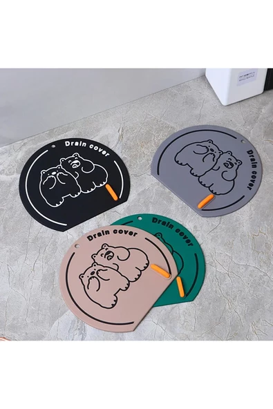 Banyo ve Mutfak Lavabo Koku Önleyici Gider Koruyucu Silikon Sızdırmaz Ped 1 ADET   YEŞİL - 3