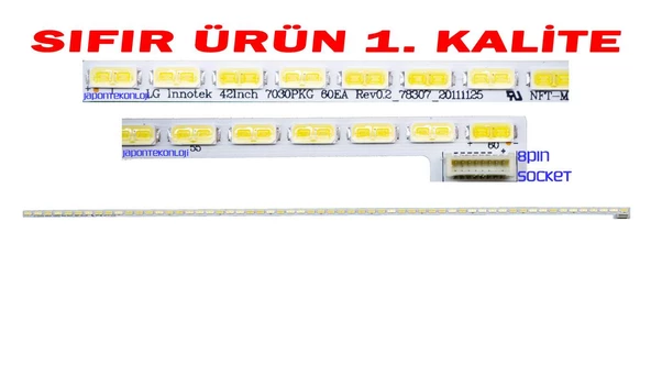 LG 42LS575S, 42LS5600, 42LS570S LED BAR , 74.42T23.001-2-DS1 LED BAR SIFIR T420HVN01.0, LG Innotek 42İnch 7030PKG 60EA LED STRIP 8PIN