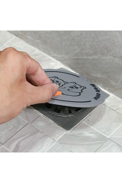 Banyo ve Mutfak Lavabo Koku Önleyici Gider Koruyucu Silikon Sızdırmaz Ped 1 ADET   SİYAH - 5