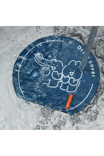 Banyo ve Mutfak Lavabo Koku Önleyici Gider Koruyucu Silikon Sızdırmaz Ped 1 ADET   GRİ - 4