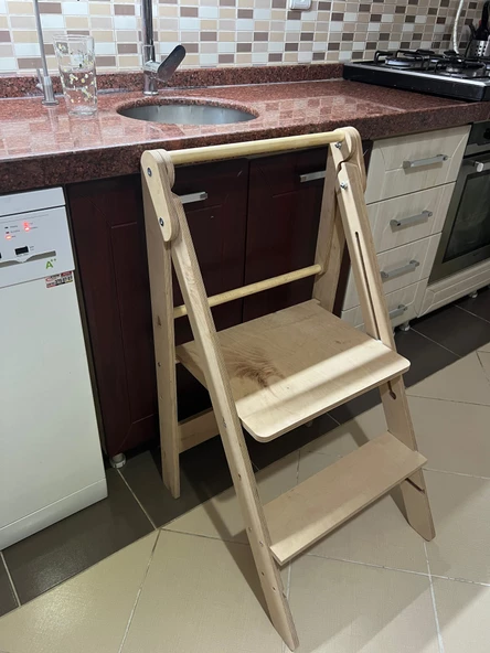 ergoWOOD Ahşap Öğrenme Kulesi / Basamak - 3