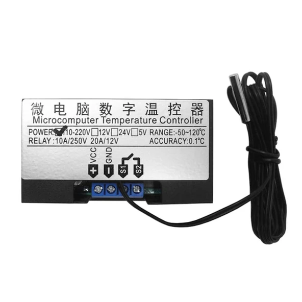 220V AC Dijital sıcaklık kontrol cihazı LED Ekran Termostat W3230 - 3