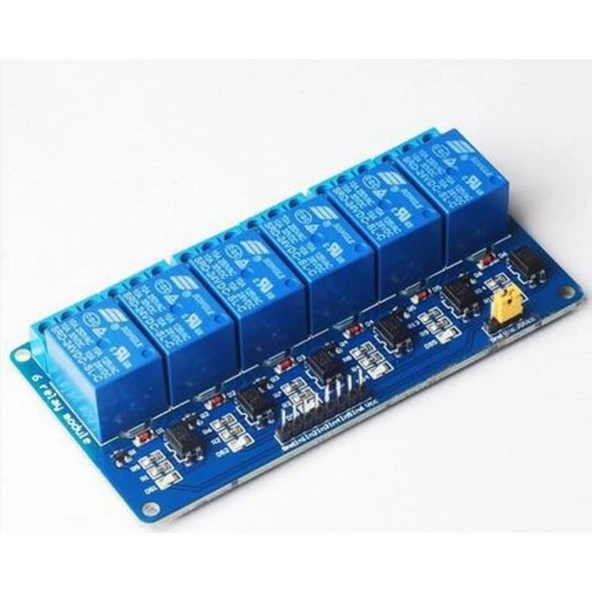 12V 6 Kanal Röle Kartı (Geliştirme Kartlarıyla Uyumlu) Arduino