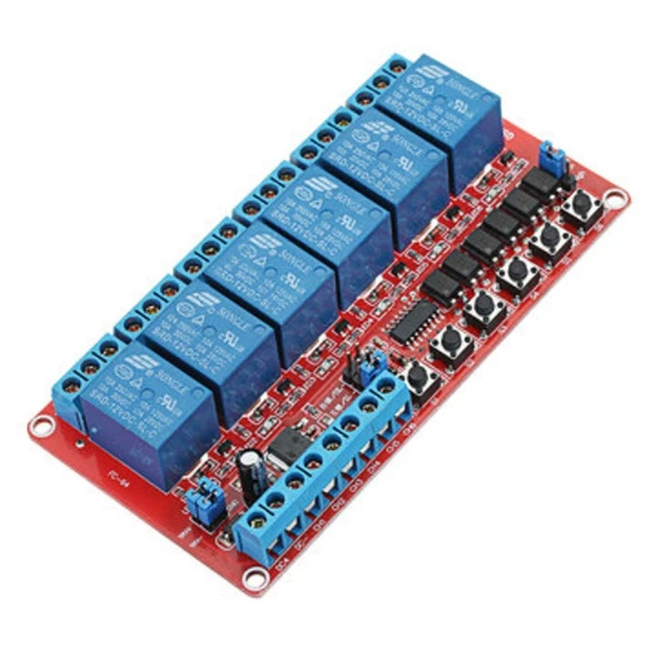 12V 6 Kanal Röle Kartı (Geliştirme Kartlarıyla Uyumlu) Arduino - 2