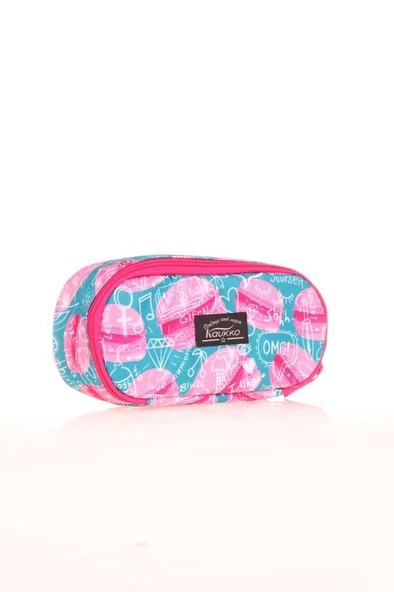 Kaukko Nature Özel Bölmeli Kalem Çantası Macaron K2628 - 2