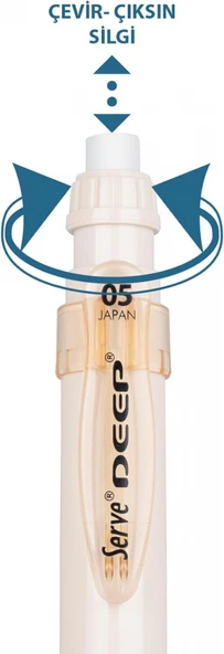 Serve Deep Natural Colors 0.5mm Mekanik Kurşun Kalem - Fildişi - Resim 2