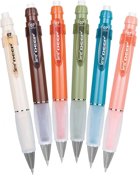 Serve Deep Natural Colors 0.7mm Mekanik Kurşun Kalem - Toprak Kahverengi - Resim 4