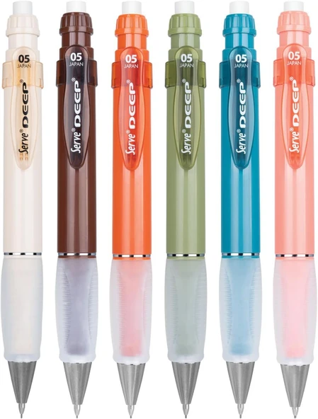Serve Deep Natural Colors 0.5mm Mekanik Kurşun Kalem - Fildişi - Resim 4
