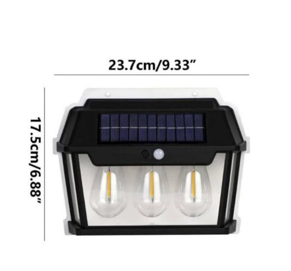 Solar penelli hareket algılama sensörlü otomatik kapanma özelliğine sahip kızıl ötesi aplik - 5