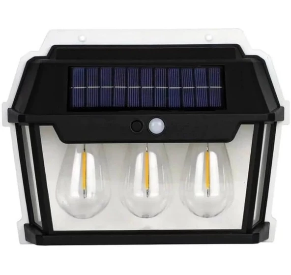 Solar penelli hareket algılama sensörlü otomatik kapanma özelliğine sahip kızıl ötesi aplik - 3