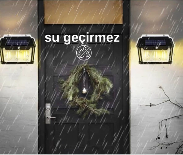 Solar penelli hareket algılama sensörlü otomatik kapanma özelliğine sahip kızıl ötesi aplik - 4