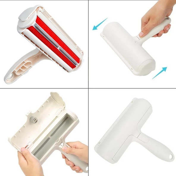 Petinka Kedi Köpek Kulak Modelli Hazneli Halı Yatak Kıl Toz Tüy Toplayıcı Temizleyici - 6