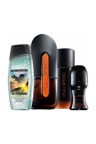 AVON,Full Speed Edt 75 Ml Erkek Parfüm 4 Lü Set