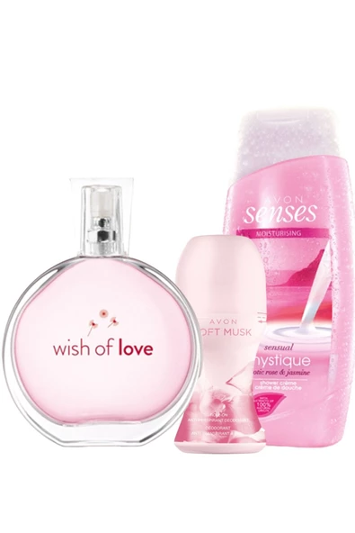 AVON,Wish Of Love Edt 50 ml Kadın Parfüm Seti