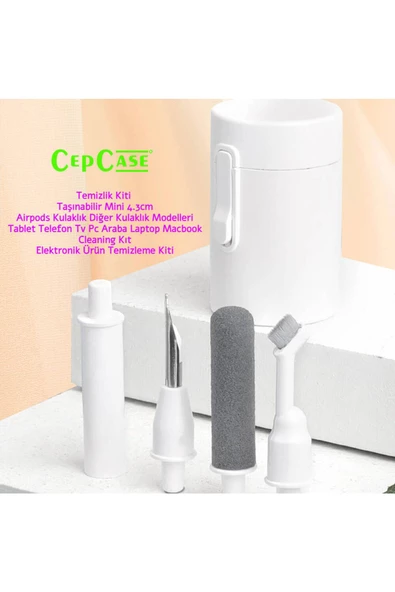 CEPCASE    Temizlik Kiti Kulaklık Tablet Telefon Tv Pc Araba Laptop Macbook Taşınabilir Mini 4.3cm  Uyumlu - 2