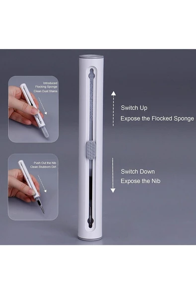 CEPCASE    Temizlik Kiti Cleaning Pen 2 Yönlü Fırçalı Temizleme Aparatı Tüm Cihaz Modelleri Ile - 6