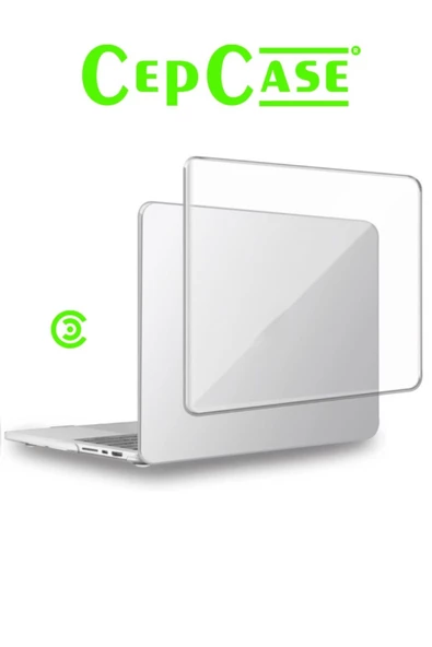 CEPCASE    Macbook Pro 14.2" 2023 M2 A2779 Kılıf Hava Kanallı 360 Derece Kristal Şeffaf Koruyucu Kapak