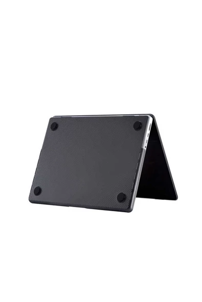 CEPCASE    Macbook Pro 14.2" 2023 M2 A2779 Kılıf Hava Kanallı Karbon Fiber Tasarım Koruyucu Kapak - 5