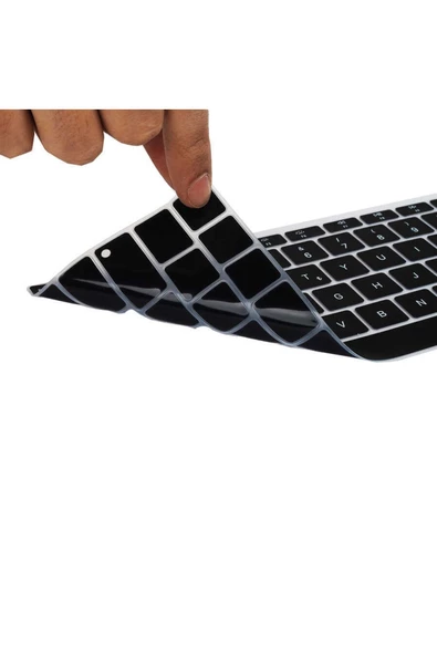 CEPCASE    Apple Macbook Pro 14.2' 2023 M2 A2779 Klavye Koruyucu Türkçe Q Klavye Silikon Ped Macpad - 3