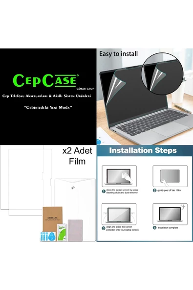 CEPCASE    Macbook Pro 14.2" 2023 M2 A2779 Kılıf Diamond Pırıltılı Kapak Ekran Koruma Klavye Koruma - 7