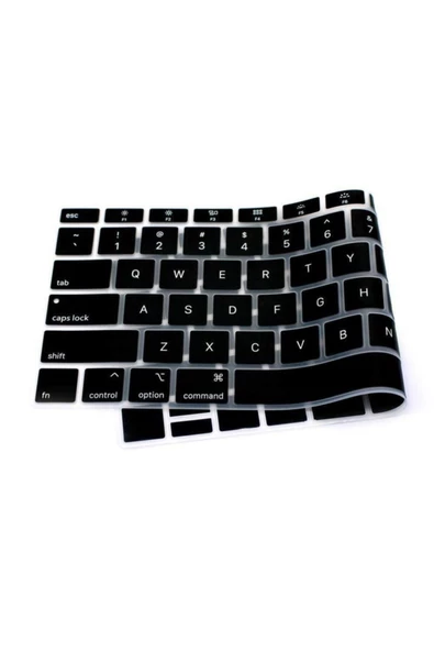 CEPCASE    Apple Macbook Pro 14.2' 2023 M2 A2779 Klavye Koruyucu Türkçe Q Klavye Silikon Ped Macpad - 5