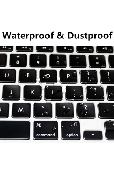 CEPCASE    Apple Macbook Pro 14.2' 2023 M2 A2779 Klavye Koruyucu Türkçe Q Klavye Silikon Ped Macpad - 6