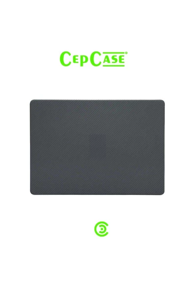 CEPCASE    Macbook 13.6' Air 2022 M2 A2681 Kılıf Hava Kanallı 360 Derece Karbon Fiber Tasarım Kapak - 5