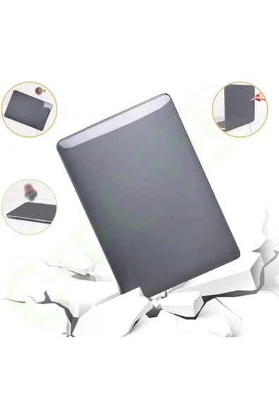 CEPCASE    Macbook Pro 13.3" 2020-2021 M1 Kılıf A2338/a1706/a1708/a1989 Kılıf Kristal Şeffaf Tasarm Kapak - 5