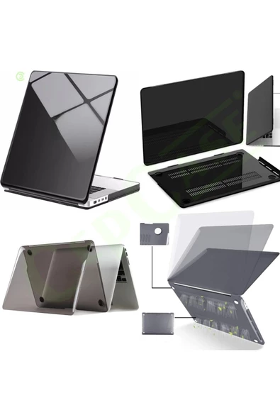 CEPCASE    Macbook Pro 16.2'' 2021 A2485 Kılıf Kristal Şeffaf Kapak Ekran Koruma Klavye Koruma Set - 6