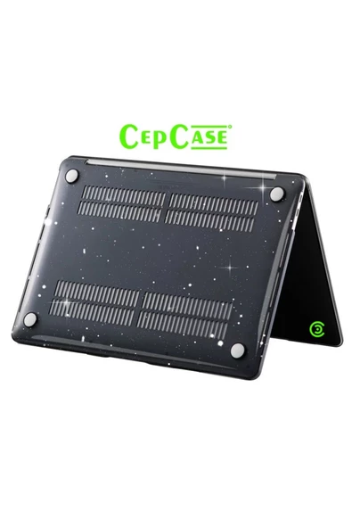 CEPCASE    Macbook 13.6' Air 2022 M2 A2681 Kılıf Diamond Pırıltı Şeffaf Kapak Ekran Koruma Klavye Koruma - 2