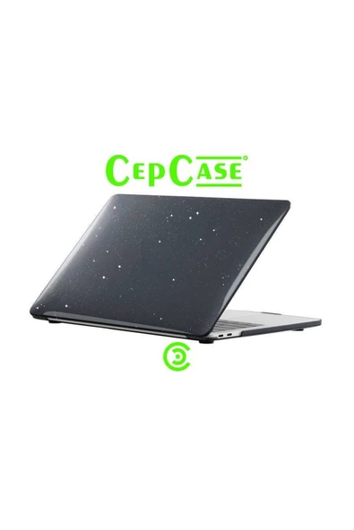 CEPCASE    Apple Macbook Air 13.3 M1 2021 Kılıf A1932/a2179/a2337 Hava Kanallı Diamond Pırıltılı Koruyucu Kapak