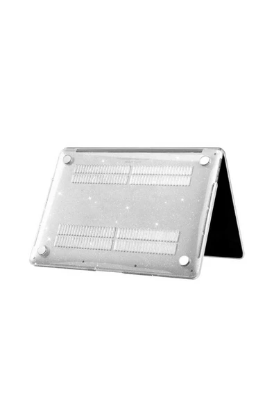 CEPCASE    Macbook Pro 13.3" 2020 M1 Kılıf A2338/a1706/a1708/a1989 Hava Kanallı Diamond Pırıltılı Kapak - 6